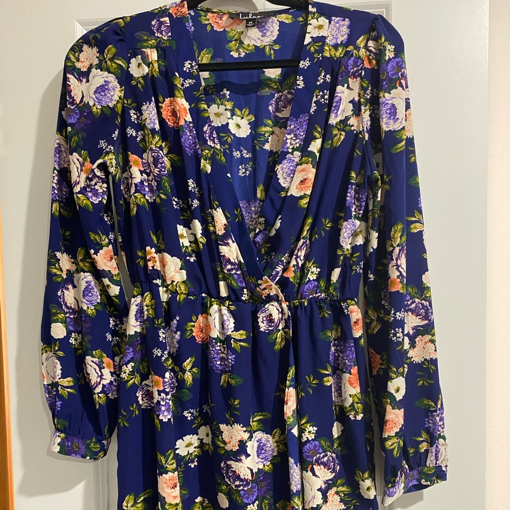Lulus floral midi dress.